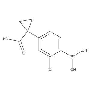 1-[3-Chloro-4-(dihydroxyboranyl)phenyl]cyclopropane-1-carboxylic acid Structure