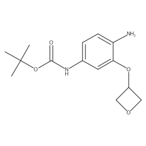 tert-butyl N-[4-amino-3-(oxetan-3-yloxy)phenyl]carbamate Structure