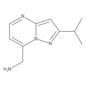 [2-(Propan-2-yl)pyrazolo[1,5-a]pyrimidin-7-yl]methanamine Structure