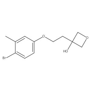 3-(2-(4-Bromo-3-methylphenoxy)ethyl)oxetan-3-ol结构式