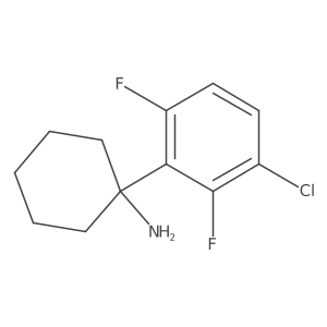 1-(3-Chloro-2,6-difluorophenyl)cyclohexan-1-amine结构式