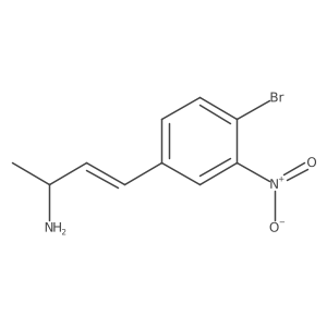 4-(4-Bromo-3-nitrophenyl)but-3-en-2-amine Structure