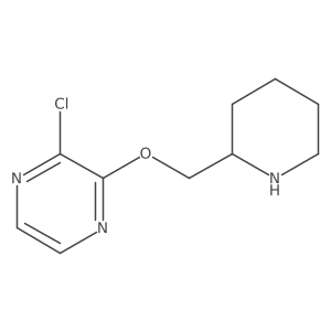 2-Chloro-3-(piperidin-2-ylmethoxy)pyrazine结构式
