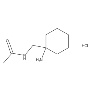 N-[(1-Aminocyclohexyl)methyl]acetamide hydrochloride Structure