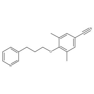 3,5-Dimethyl-4-[3-(3-pyridinyl)propoxy]benzonitrile Structure