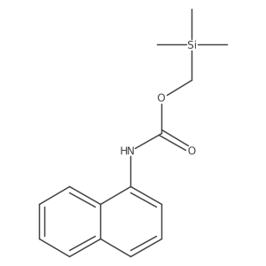 Carbamic acid, 1-naphthalenyl-, (trimethylsilyl)methyl ester Structure