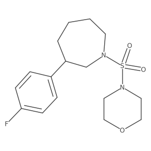 4-((3-(4-Fluorophenyl)azepan-1-yl)sulfonyl)morpholine Structure
