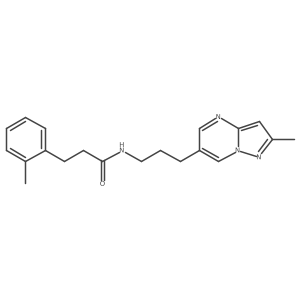 N-(3-(2-methylpyrazolo[1,5-a]pyrimidin-6-yl)propyl)-3-(o-tolyl)propanamide结构式