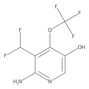 6-Amino-5-(difluoromethyl)-4-(trifluoromethoxy)pyridin-3-ol结构式