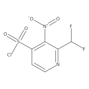 2-(Difluoromethyl)-3-nitropyridine-4-sulfonyl chloride Structure