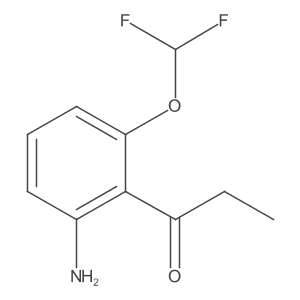 1-(2-Amino-6-(difluoromethoxy)phenyl)propan-1-one结构式