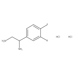 1-(3,4-Difluorophenyl)ethane-1,2-diamine 2hcl结构式
