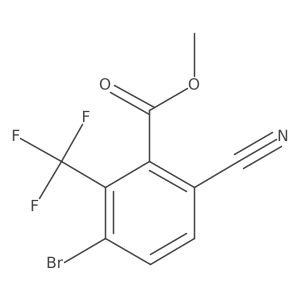 Methyl 3-bromo-6-cyano-2-(trifluoromethyl)benzoate Structure