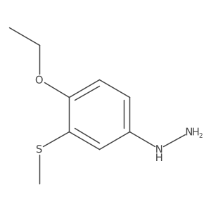 1-(4-Ethoxy-3-(methylthio)phenyl)hydrazine结构式