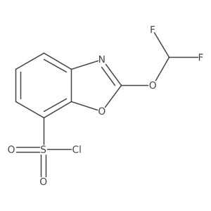 2-(Difluoromethoxy)benzo[d]oxazole-7-sulfonyl chloride Structure