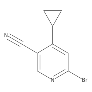6-Bromo-4-cyclopropylnicotinonitrile Structure
