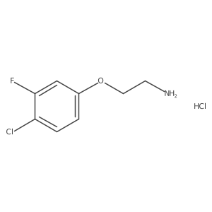 2-(4-Chloro-3-fluorophenoxy)ethan-1-amine hydrochloride Structure