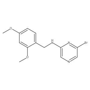 6-Bromo-N-(2,4-dimethoxybenzyl)pyrazin-2-amine Structure
