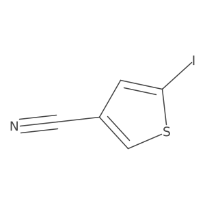 5-Iodothiophene-3-carbonitrile结构式
