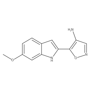 5-(6-methoxy-1H-indol-2-yl)-1,2-oxazol-4-amine Structure