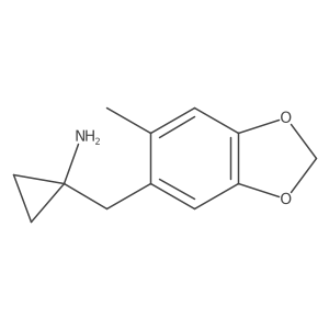 Cyclopropanamine, 1-[(6-methyl-1,3-benzodioxol-5-yl)methyl]- Structure