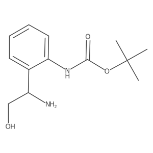 tert-butyl N-[2-(1-amino-2-hydroxyethyl)phenyl]carbamate Structure