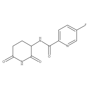 N-(2,6-Dioxo-3-piperidinyl)-5-fluoro-2-pyridinecarboxamide结构式