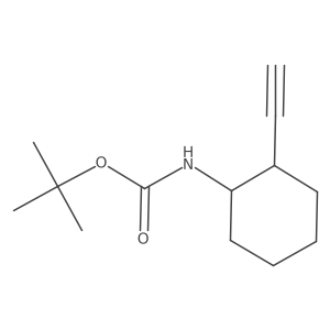 tert-Butyl ((1R)-2-ethynylcyclohexyl)carbamate Structure