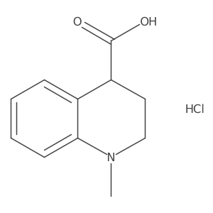 1-Methyl-1,2,3,4-tetrahydroquinoline-4-carboxylic acid hydrochloride结构式