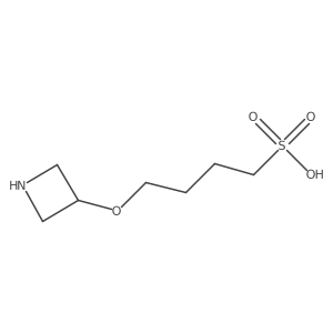 4-(Azetidin-3-yloxy)butane-1-sulfonic acid结构式