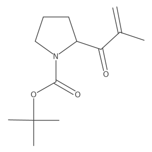 Tert-butyl 2-(2-methylprop-2-enoyl)pyrrolidine-1-carboxylate结构式