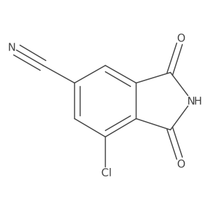 7-Chloro-2,3-dihydro-1,3-dioxo-1H-isoindole-5-carbonitrile Structure