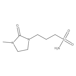 3-(3-Methyl-2-oxoimidazolidin-1-yl)propane-1-sulfonamide结构式