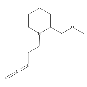1-(2-Azidoethyl)-2-(methoxymethyl)piperidine结构式