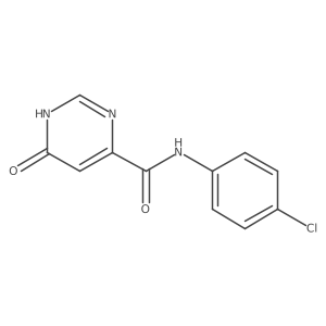 N-(4-chlorophenyl)-6-hydroxypyrimidine-4-carboxamide结构式