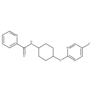 N-((1r,4r)-4-((5-fluoropyrimidin-2-yl)oxy)cyclohexyl)picolinamide Structure