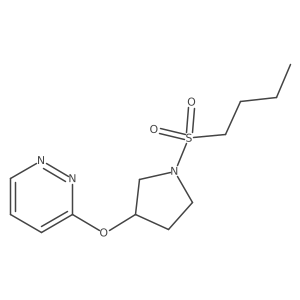 3-((1-(Butylsulfonyl)pyrrolidin-3-yl)oxy)pyridazine Structure