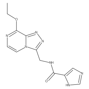 N-((8-ethoxy-[1,2,4]triazolo[4,3-a]pyrazin-3-yl)methyl)-1H-imidazole-5-carboxamide结构式