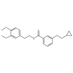 2-(cyclopropylmethoxy)-N-(3,4-dimethoxyphenethyl)isonicotinamide结构式