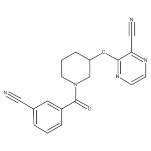 3-((1-(3-Cyanobenzoyl)piperidin-3-yl)oxy)pyrazine-2-carbonitrile Structure