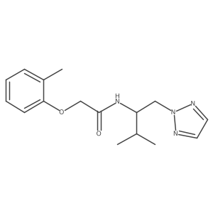 N-(3-methyl-1-(2H-1,2,3-triazol-2-yl)butan-2-yl)-2-(o-tolyloxy)acetamide Structure