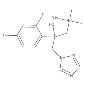 Hydrazinium, 1-[2-(2,4-difluorophenyl)-2-hydroxy-3-(1H-1,2,4-triazol-1-yl)propyl]-1,1-dimethyl-, inner salt结构式