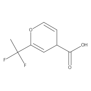 2-(1,1-Difluoroethyl)-4H-pyran-4-carboxylic acid Structure