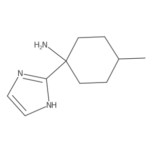 1-(1H-Imidazol-2-yl)-4-methylcyclohexan-1-amine结构式