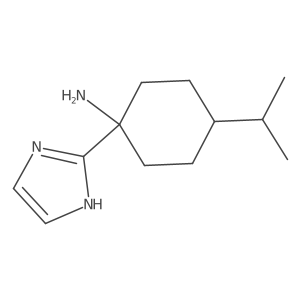 1-(1H-Imidazol-2-yl)-4-(propan-2-yl)cyclohexan-1-amine结构式
