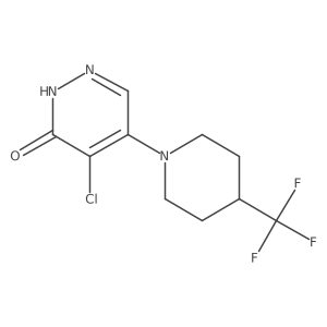 4-chloro-5-[4-(trifluoromethyl)piperidino]-3(2H)-pyridazinone Structure