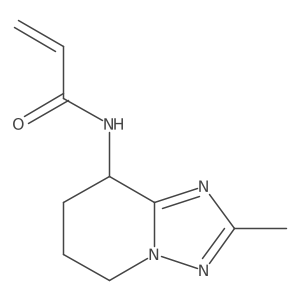 N-{2-methyl-5H,6H,7H,8H-[1,2,4]triazolo[1,5-a]pyridin-8-yl}prop-2-enamide结构式