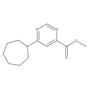 Methyl 6-(azepan-1-yl)pyrimidine-4-carboxylate Structure