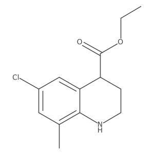 Ethyl 6-chloro-8-methyl-1,2,3,4-tetrahydroquinoline-4-carboxylate Structure