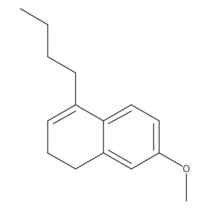 4-Butyl-1,2-dihydro-7-methoxynaphthalene结构式
